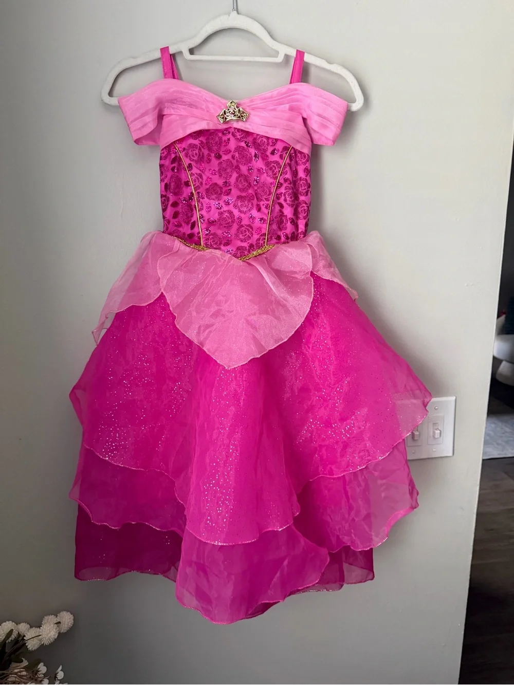 Disney Hot Pink Sparkle Princess Dress